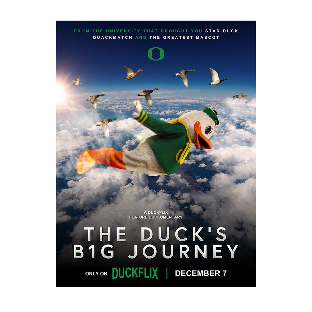 Classic Oregon O, Posters, Home & Auto, 18"x24", Football, Duckflix, Movie style poster, Big Ten, 916779